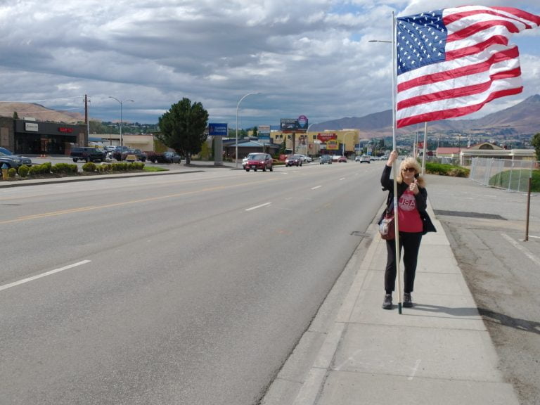 Debbi on Flag Day